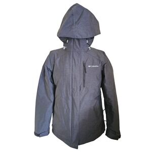 Columbia Interchange Grey Insulated Ski Snowboard Jacket Hooded Women's S